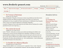 Tablet Screenshot of frederic-poncet.com